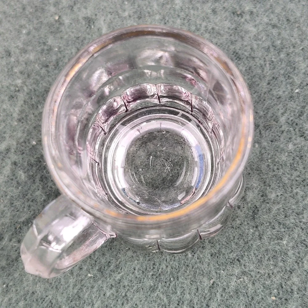 Federal Glass Shot Glass Lot Mini Beer Mug Toothpick Holders 1 oz Set of‎ 3